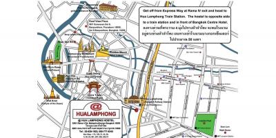 Hua lamphong σιδηροδρομικό σταθμό χάρτης