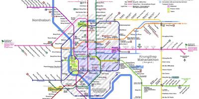 Μπανγκόκ χάρτη του μετρό του 2016