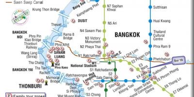 Δημόσιες μεταφορές μπανγκόκ εμφάνιση χάρτη