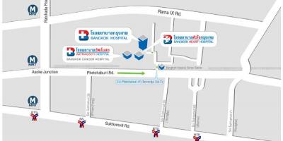 Χάρτης της μπανγκόκ νοσοκομείο