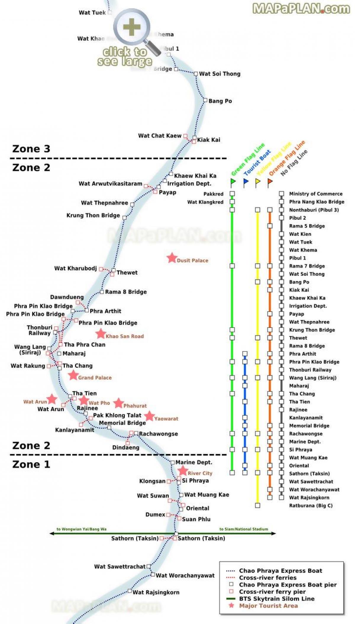 μπανγκόκ river ferry χάρτης