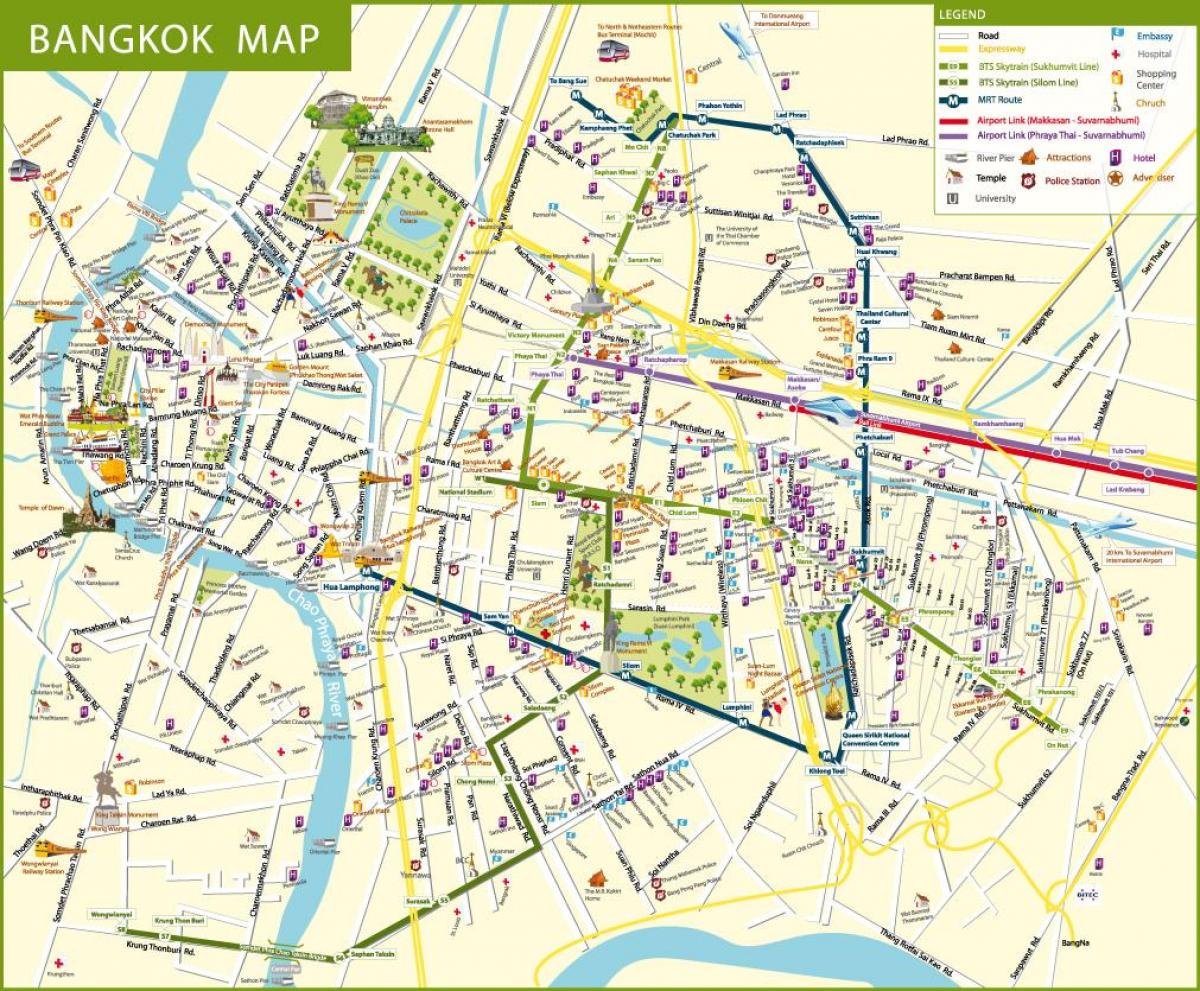χάρτης της μπανγκόκ δρόμο