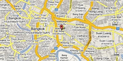 Χάρτης της περιοχής sukhumvit μπανγκόκ