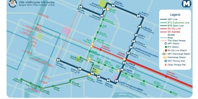 Bangkok airport rail link πόλη γραμμή χάρτης