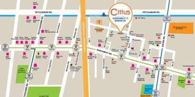 Sukhumvit soi 11 μπανγκόκ εμφάνιση χάρτη
