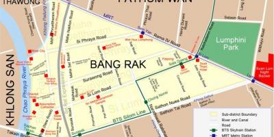 Χάρτης της μπανγκόκ red light district
