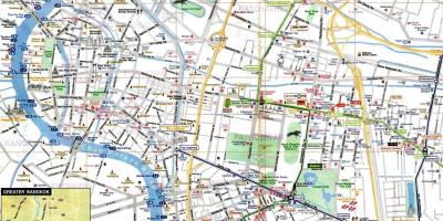 Μπανγκόκ τουριστικό χάρτη αγγλικά